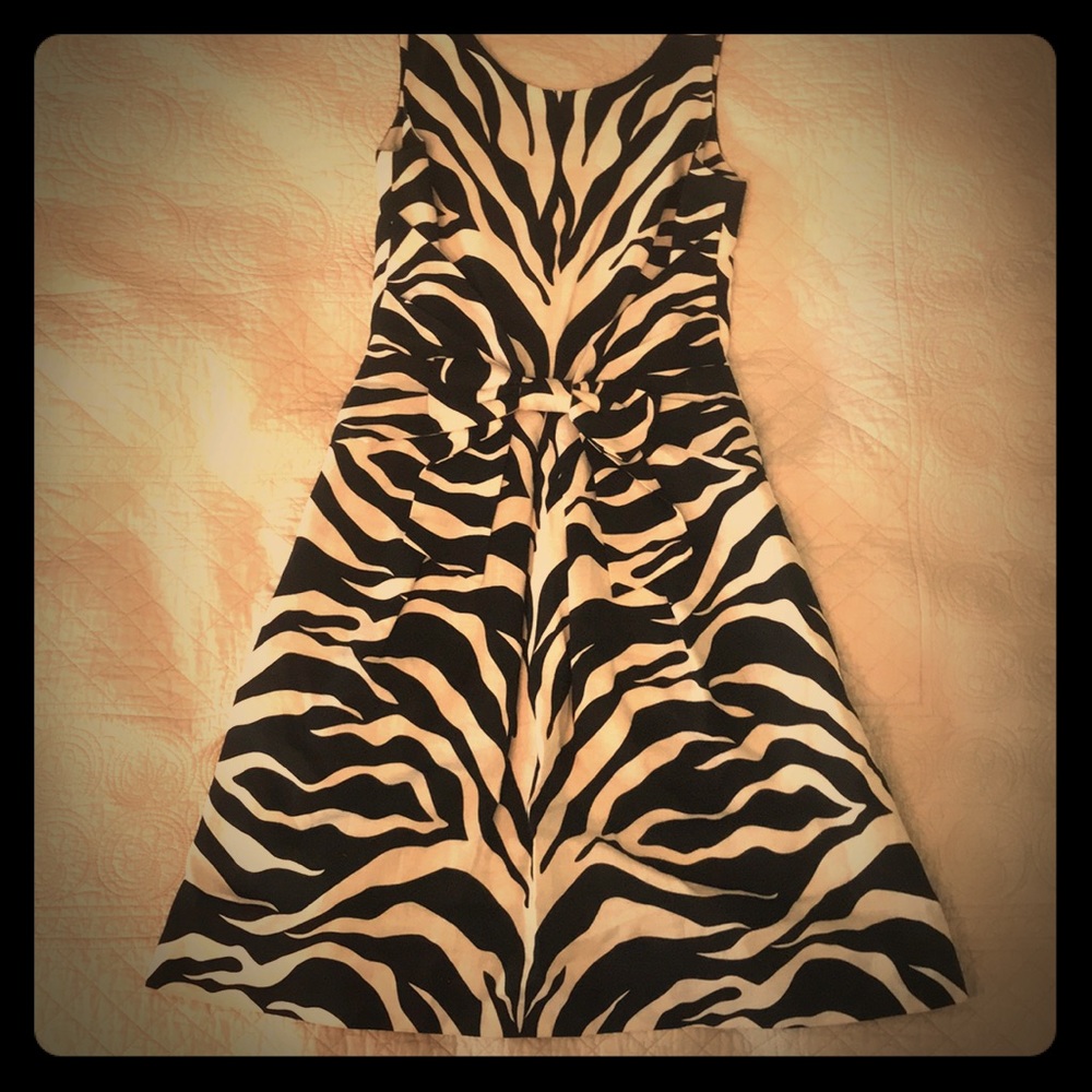 Sleeveless Animal Print Dress
